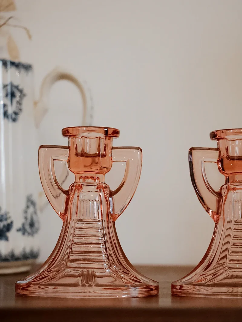 Ulysse, la paire de bougeoirs en cristal N°53