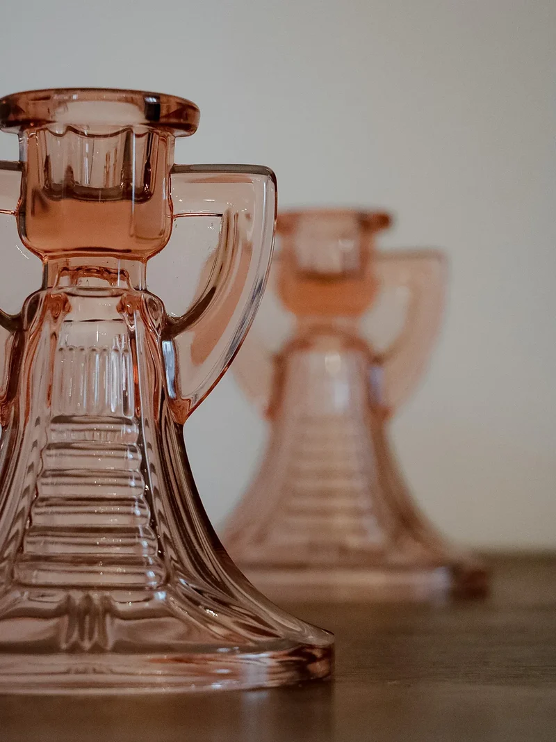 Ulysse, la paire de bougeoirs en cristal N°53