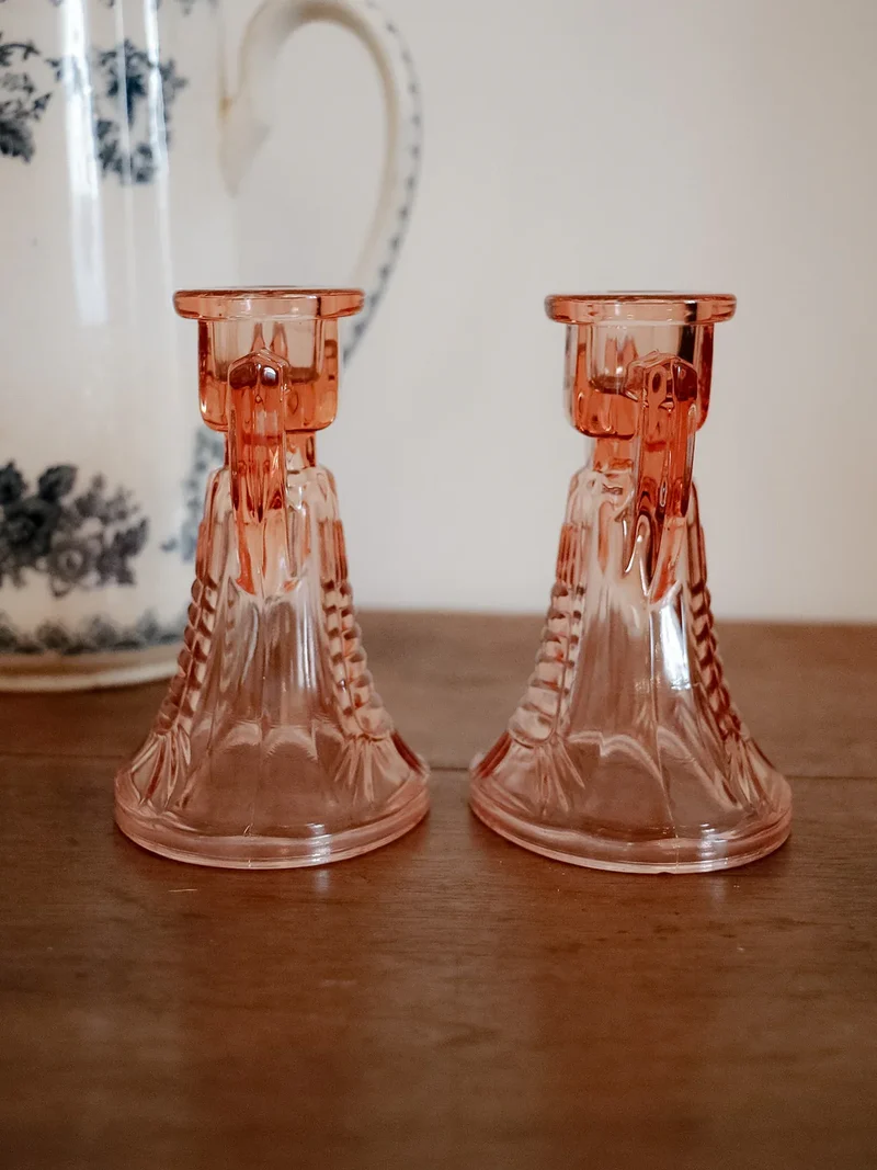 Ulysse, la paire de bougeoirs en cristal N°53