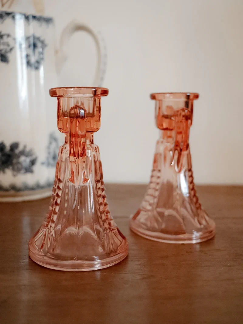 Ulysse, la paire de bougeoirs en cristal N°53