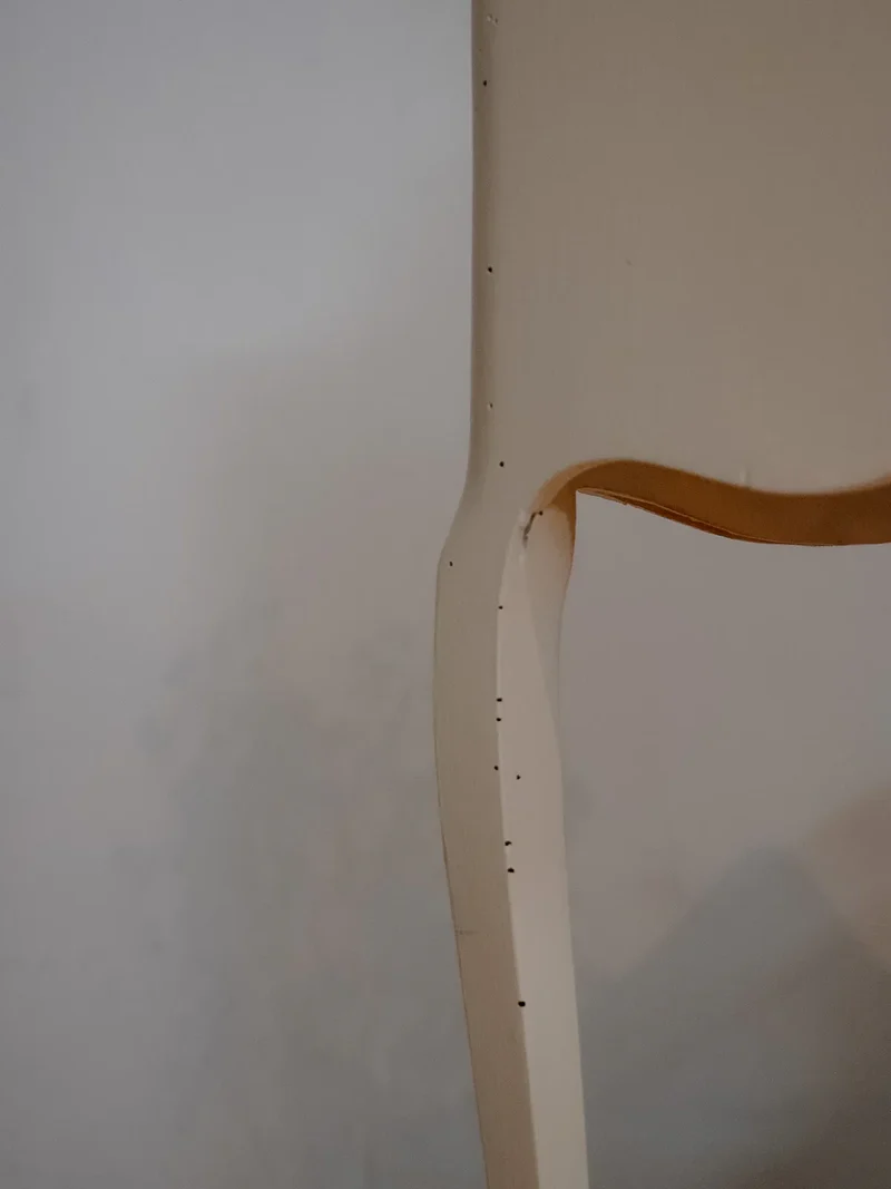 Odile, la table de chevet beige en bois N°1171