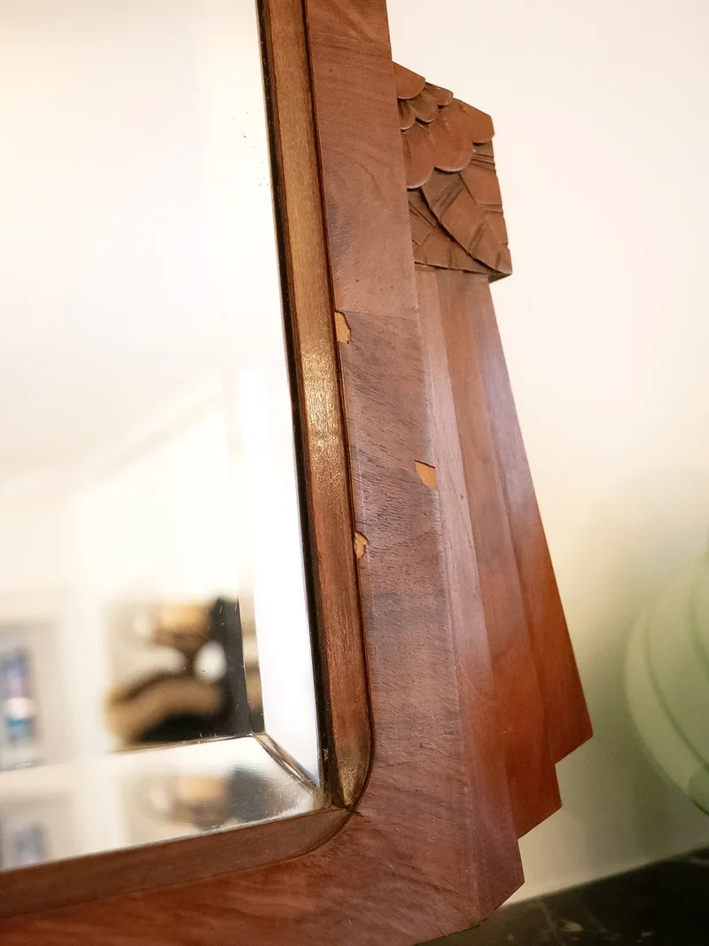 Igor, le miroir Art déco en bois N°911