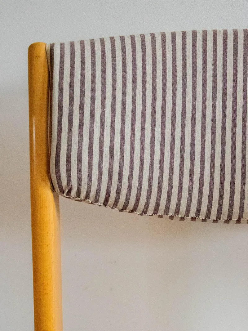 Alma, la paire de chaises en bois rayées N°1237