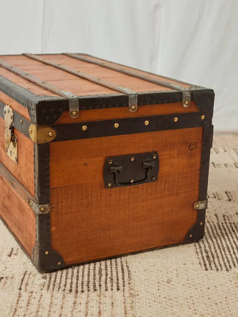 Lucienne, la petite malle en bois et laiton N°239