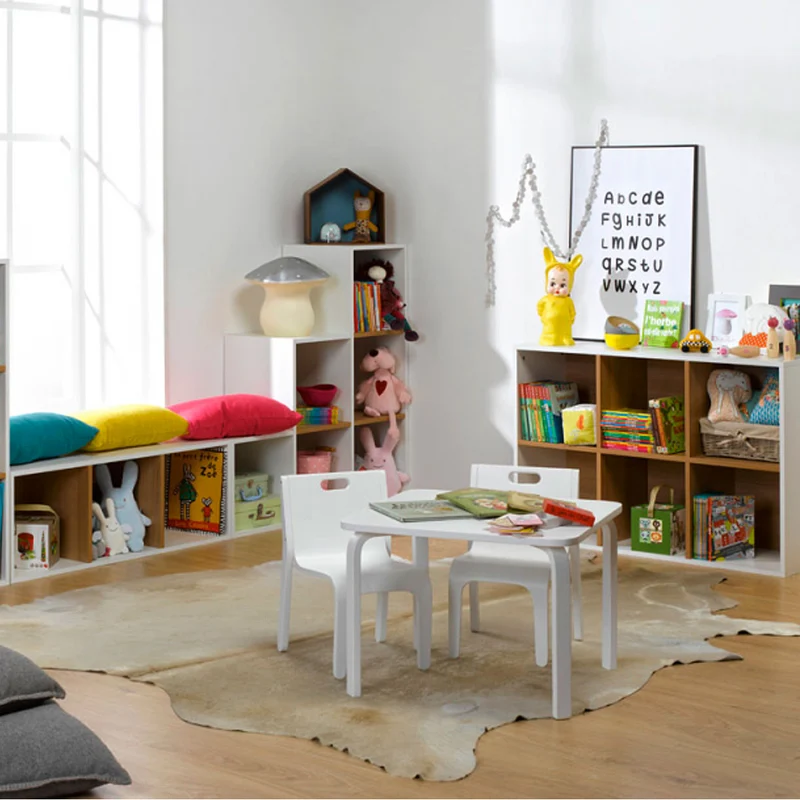 Bibliothèque enfant Junior Provence 9 cases - Blanc