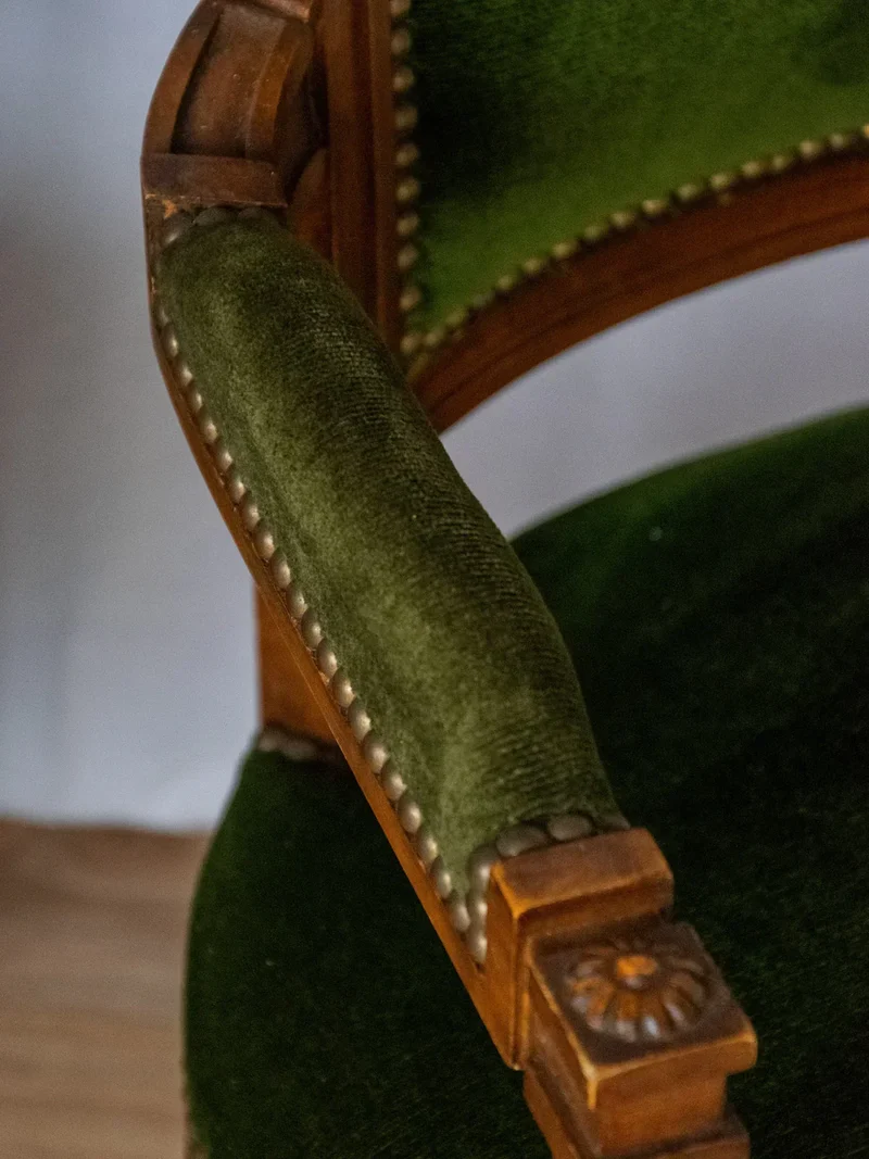 Ernest, la paire de fauteuils en velours N°649