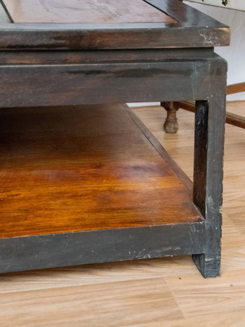 Léonie, la table basse carrée en bois N°492