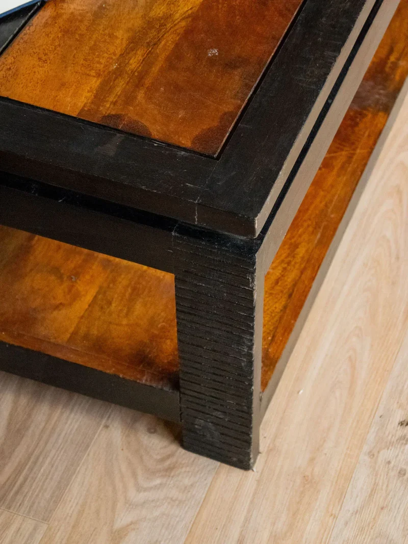 Léonie, la table basse carrée en bois N°492