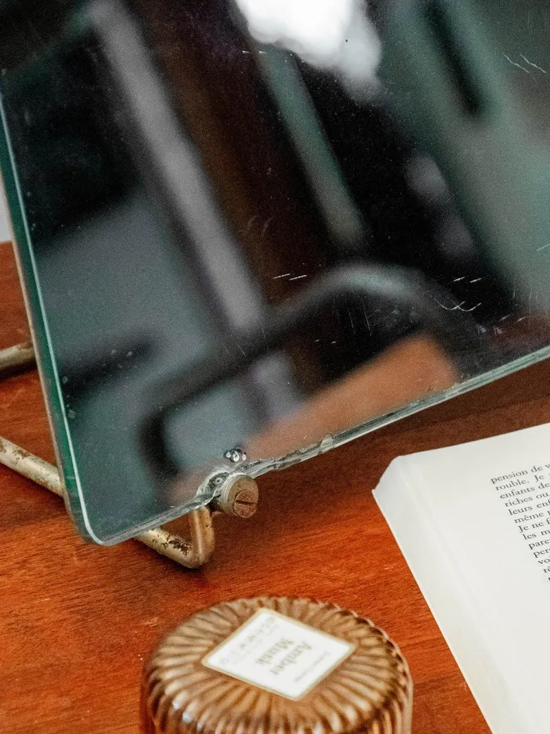 Georges, l'ancien miroir de chausseur en métal N°877