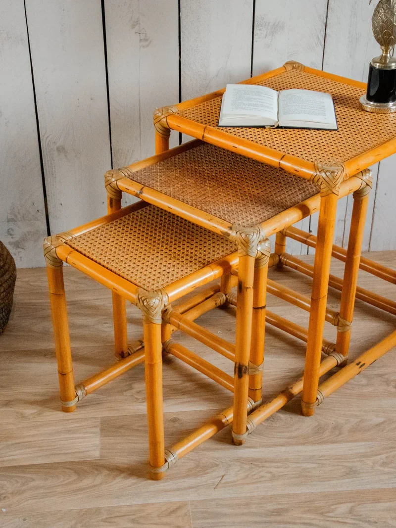 Barbara, les tables gigognes en bambou N°114