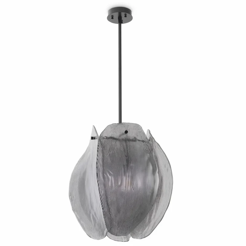 Casa Padrino Luxus Kronleuchter Grau / Bronze Ø 40 x H. 58 cm - Luxus Möbel
