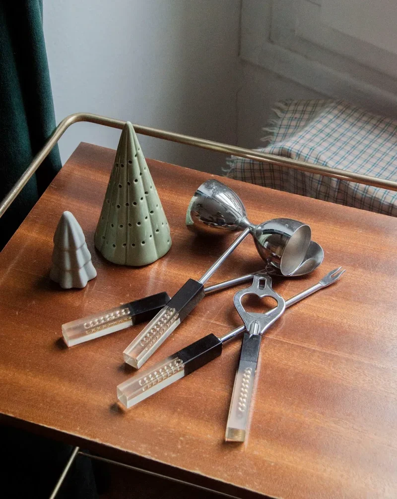 Loïs, le lot de 4 ustensiles à cocktail N°447