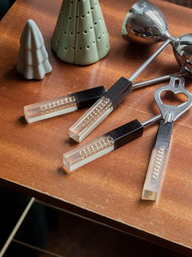 Loïs, le lot de 4 ustensiles à cocktail N°447