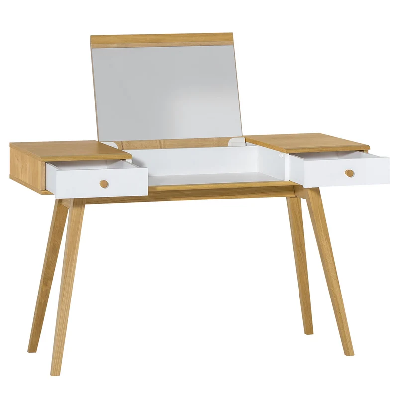 Coiffeuse bureau avec miroir Vox Nature Blanc