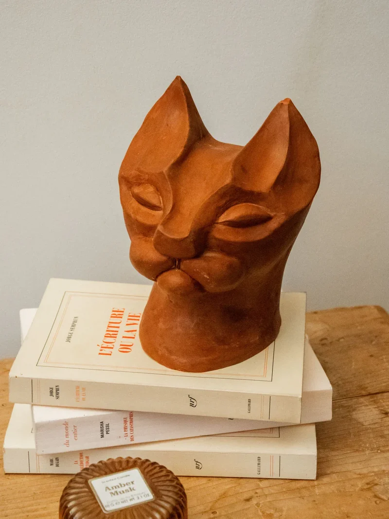 Alix, la statue chat en céramique N°531