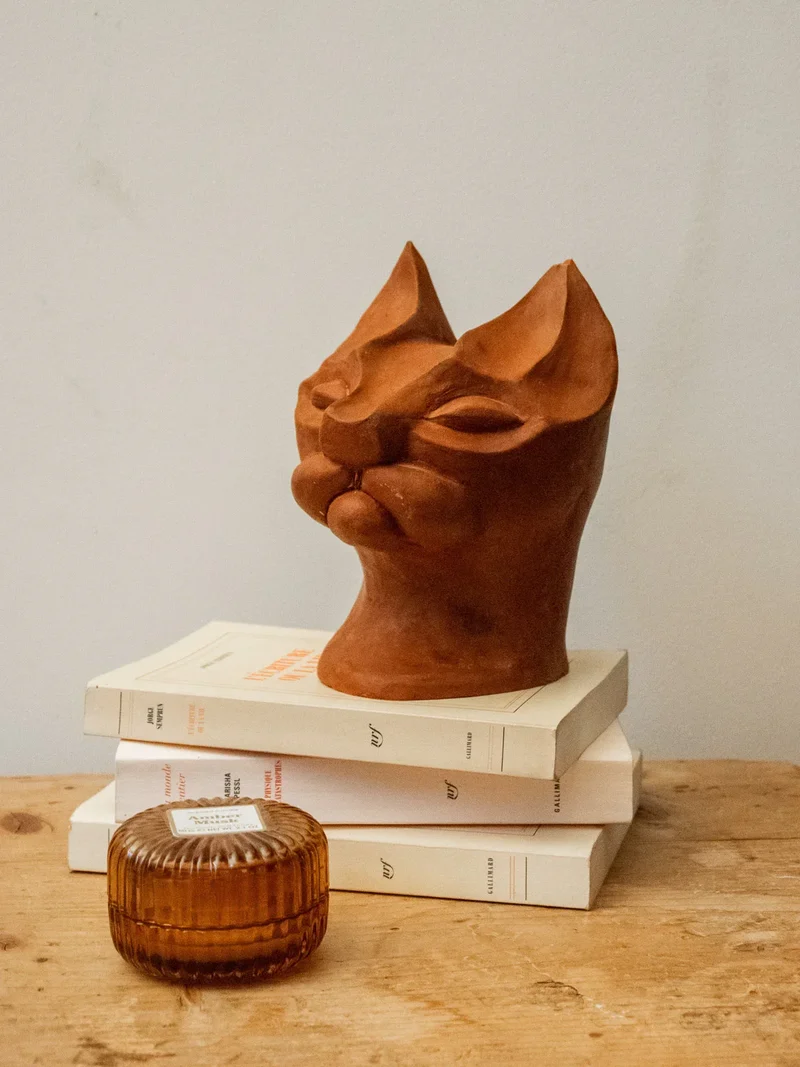 Alix, la statue chat en céramique N°531