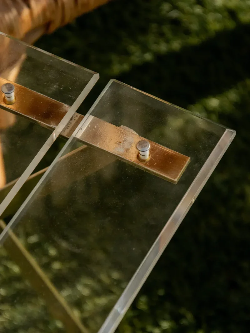 Alma, la paire de chaises pliantes en plexiglass N°1201