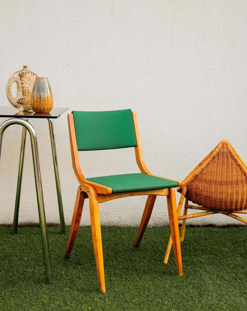 Alma, la chaise boomerang en bois N°1200