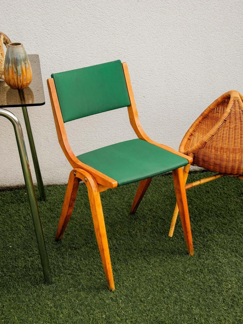 Alma, la chaise boomerang en bois N°1200