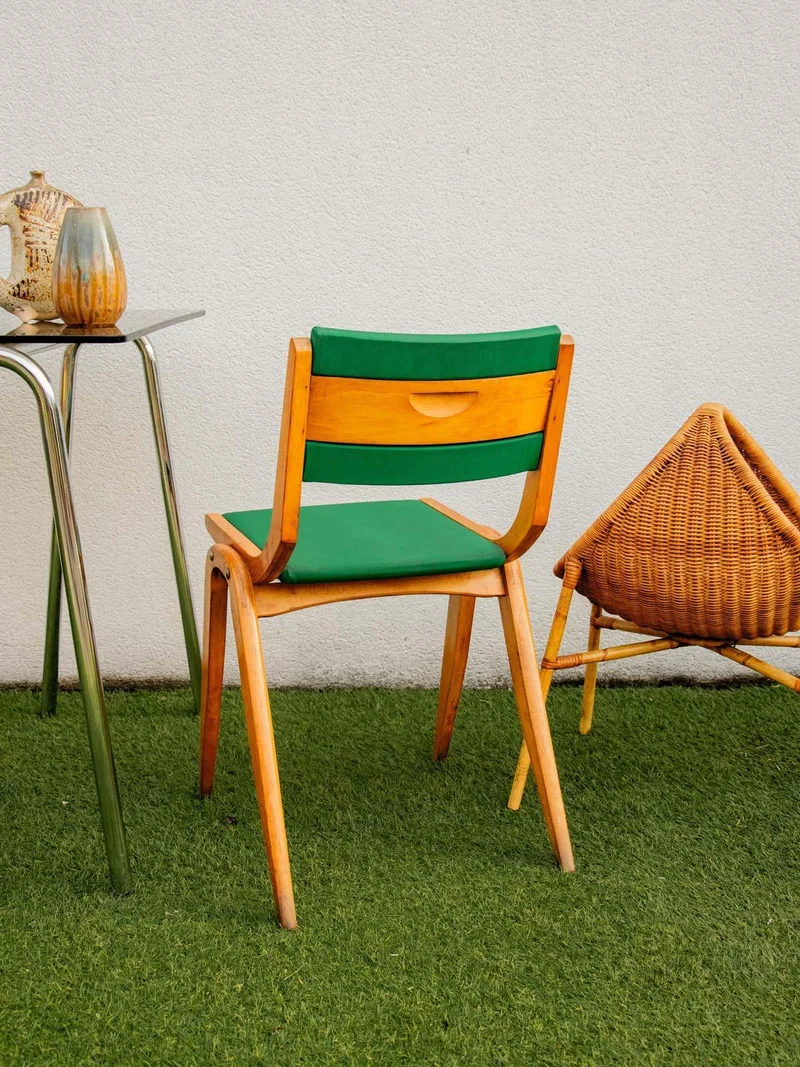 Alma, la chaise boomerang en bois N°1200