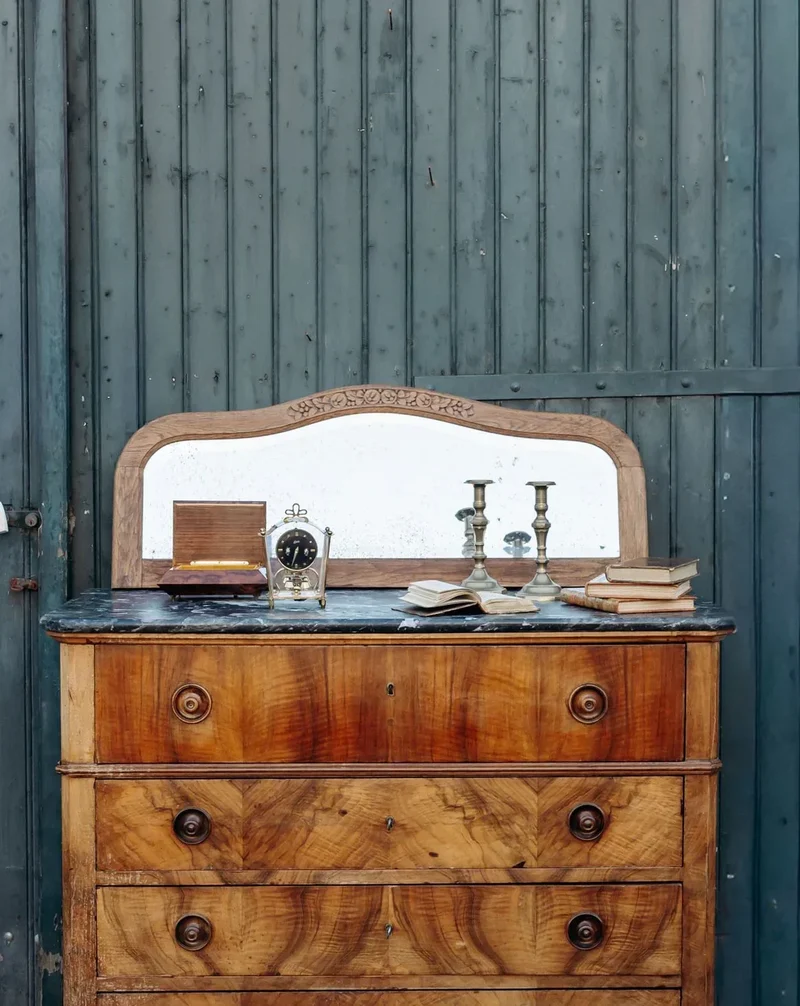 Georges, le grand miroir en bois N°872