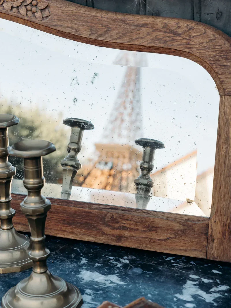 Georges, le grand miroir en bois N°872