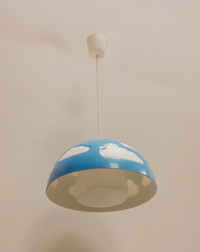 Sonia, la suspension bleue Ikea vintage N°170