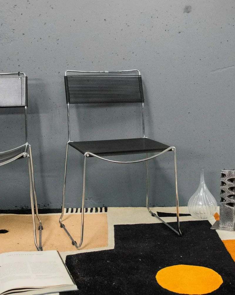 Alma, la chaise spaghetti en chrome N°1156