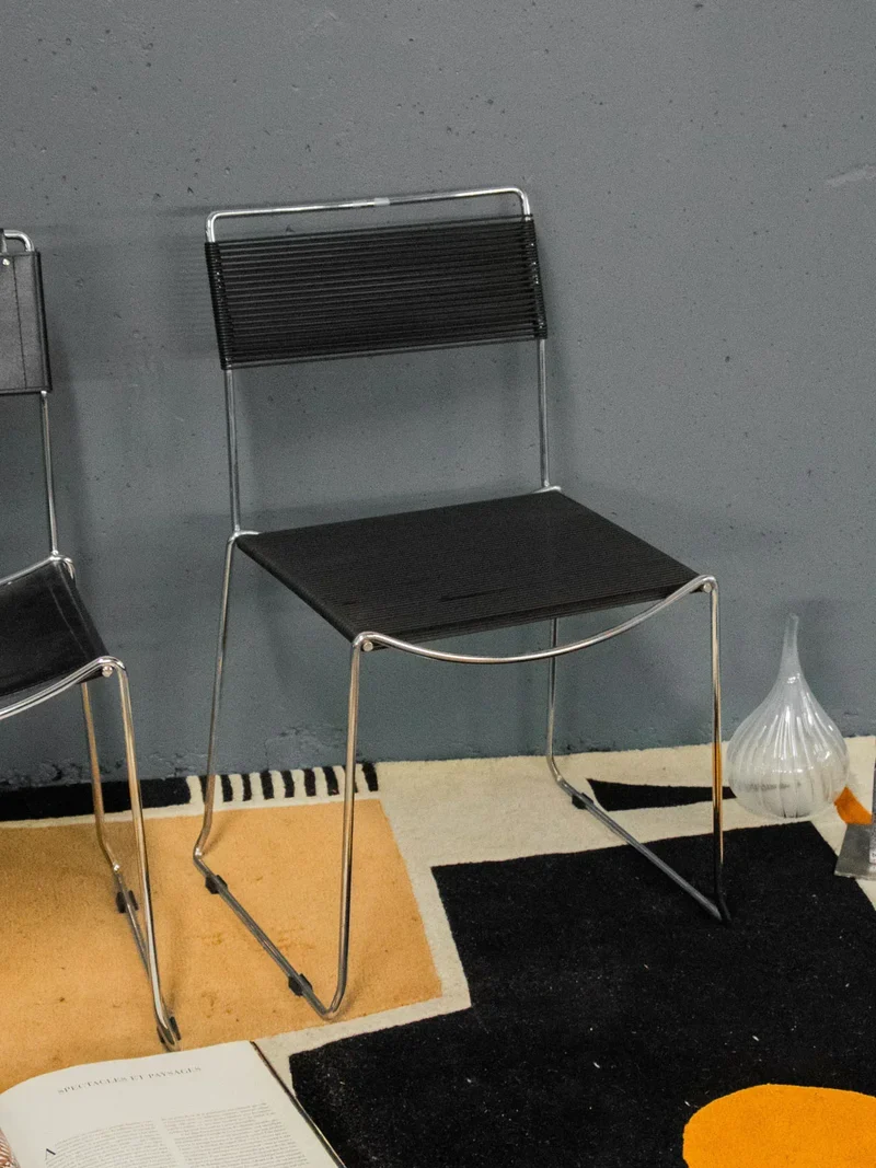 Alma, la chaise spaghetti en chrome N°1156