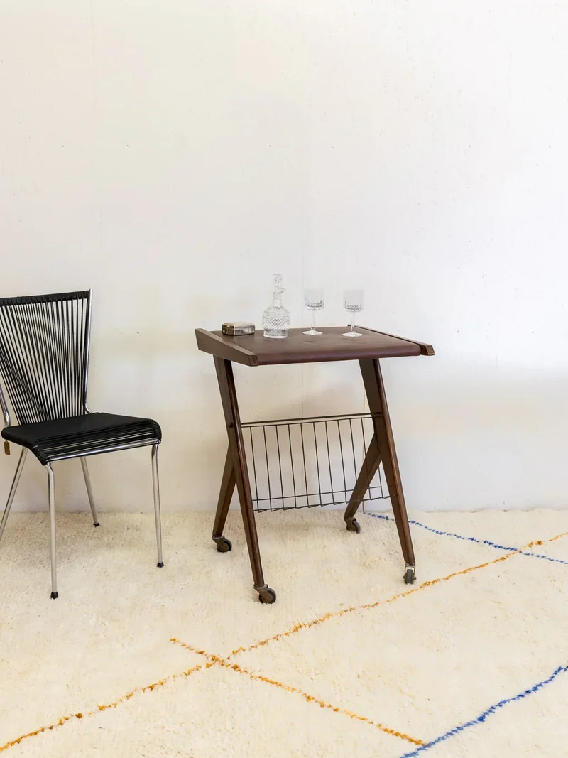 Henriette, la desserte en cuir de vachette N°157