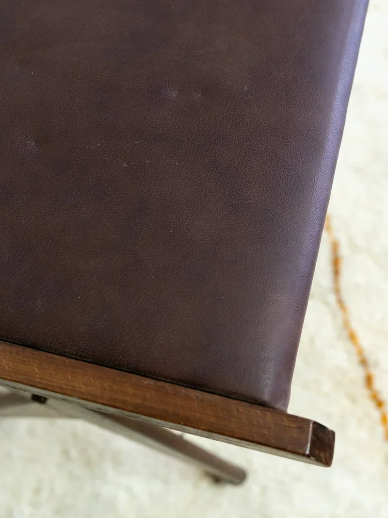 Henriette, la desserte en cuir de vachette N°157
