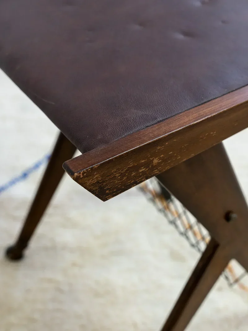 Henriette, la desserte en cuir de vachette N°157