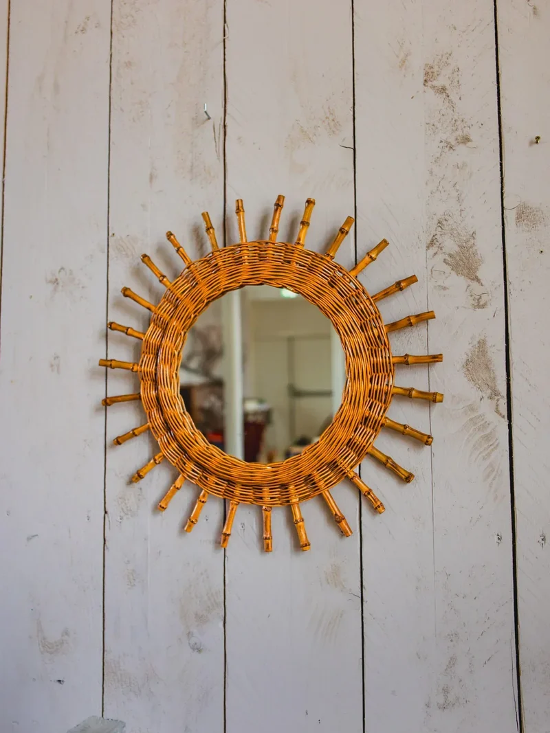 Igor, le miroir en rotin N°902