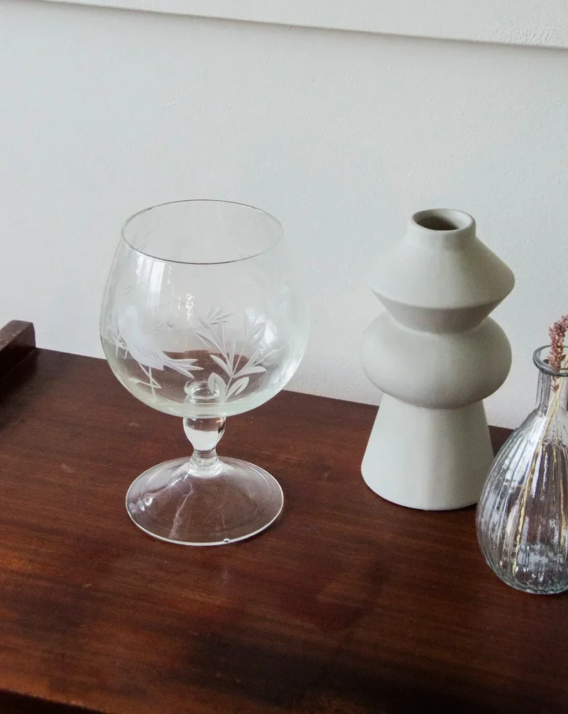 Alix, le grand verre sur pied décoratif N°527