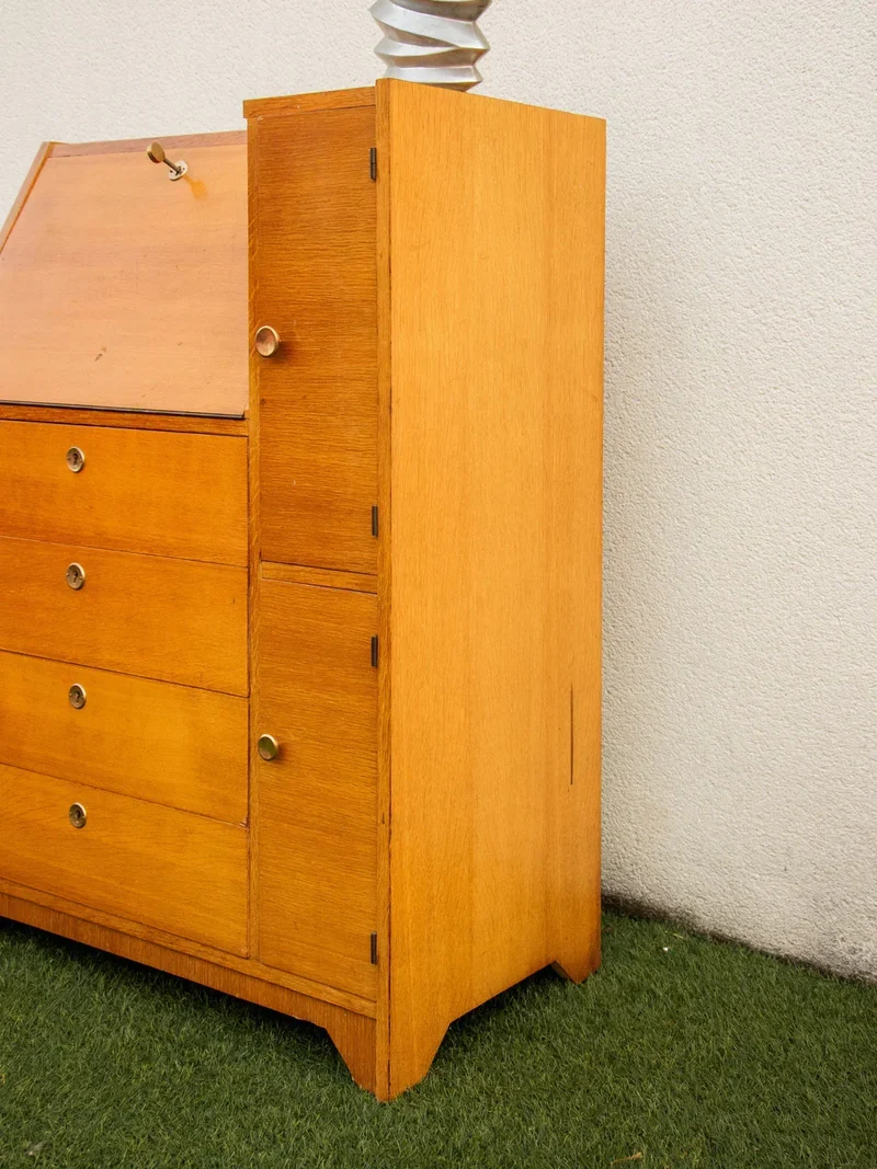 Honoré, le secrétaire 50's en bois blond N°129