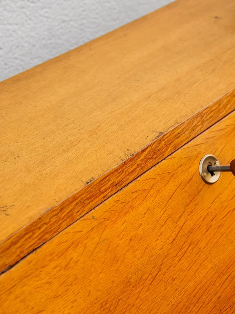 Honoré, le secrétaire 50's en bois blond N°129