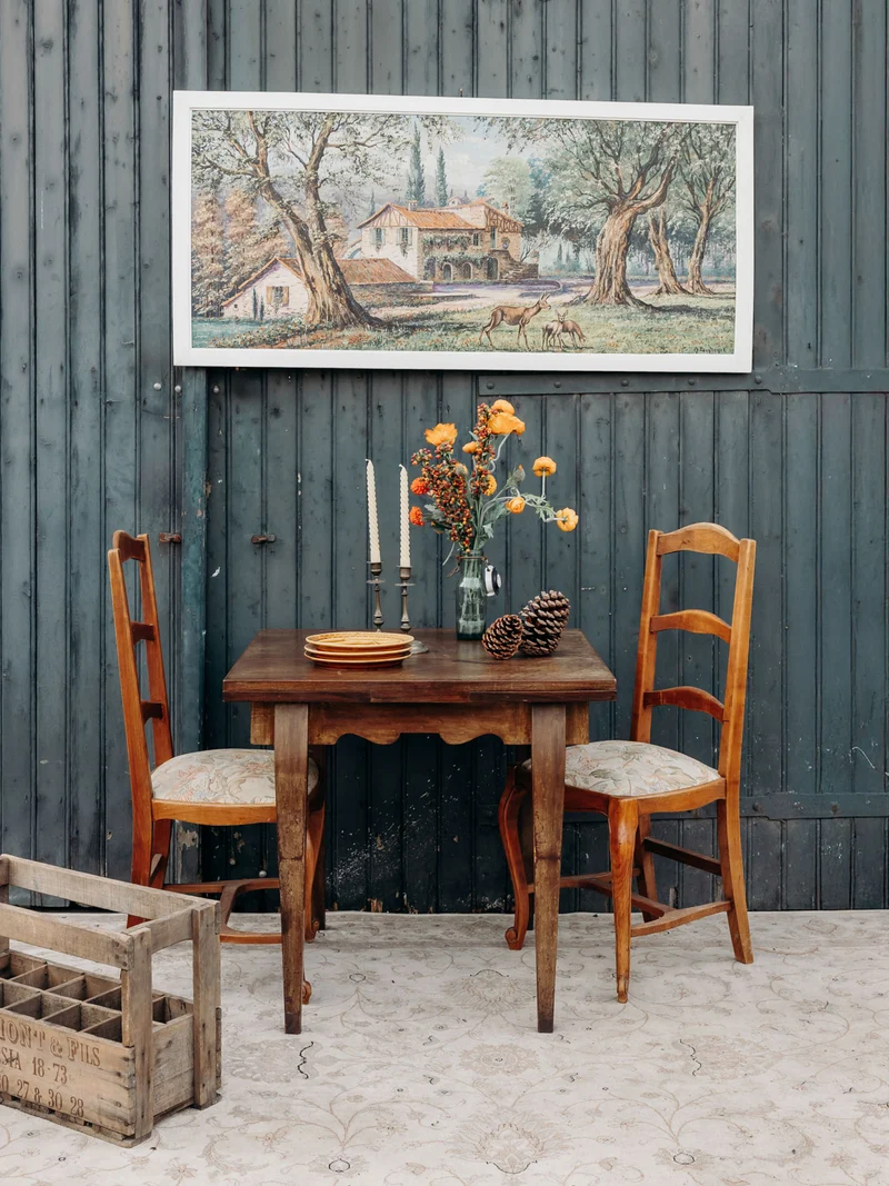 Claude, le lot de 4 chaises en bois N°847