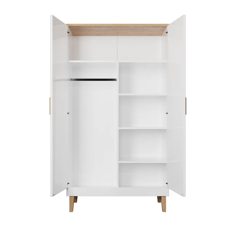 Armoire 2 portes Denver - Blanc