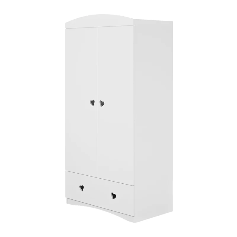 Armoire 2 portes 1 tiroir Kocot Kids Julia - Blanc