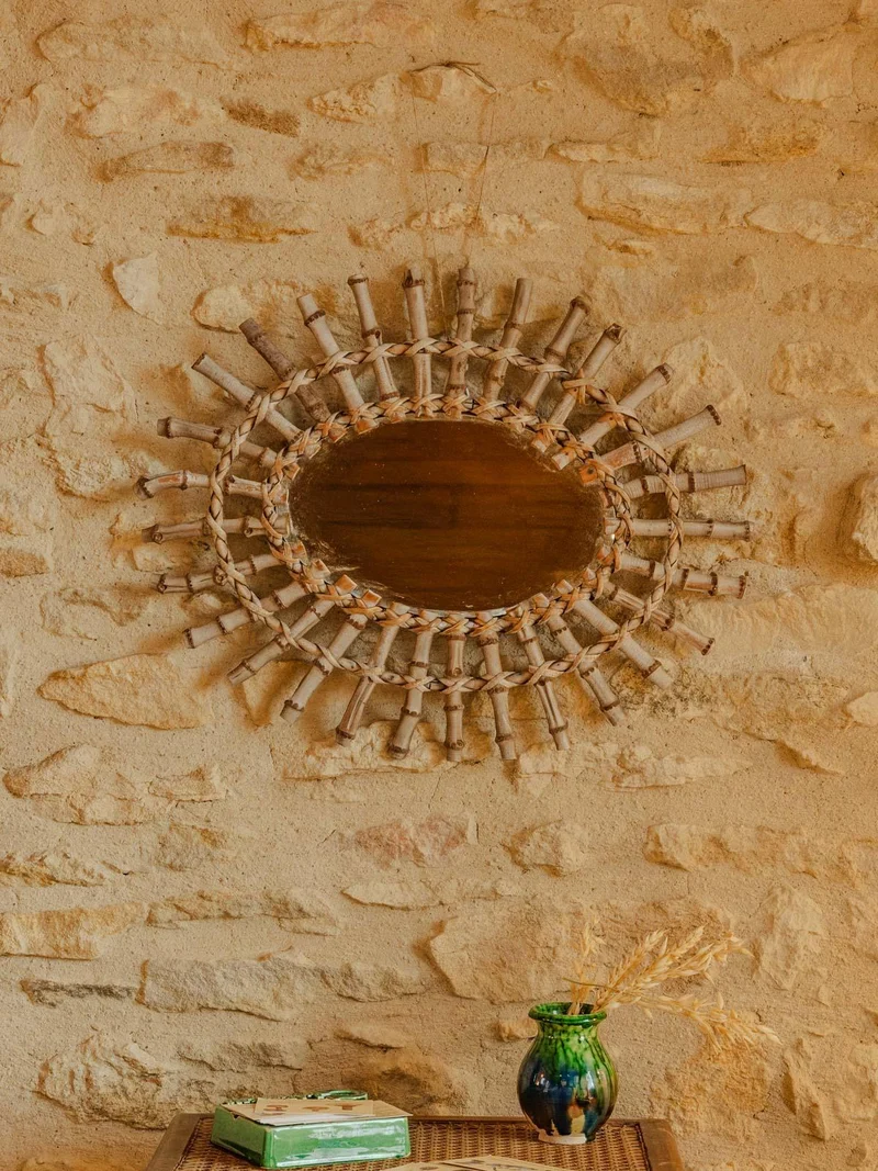 Igor, le miroir en rotin N°867