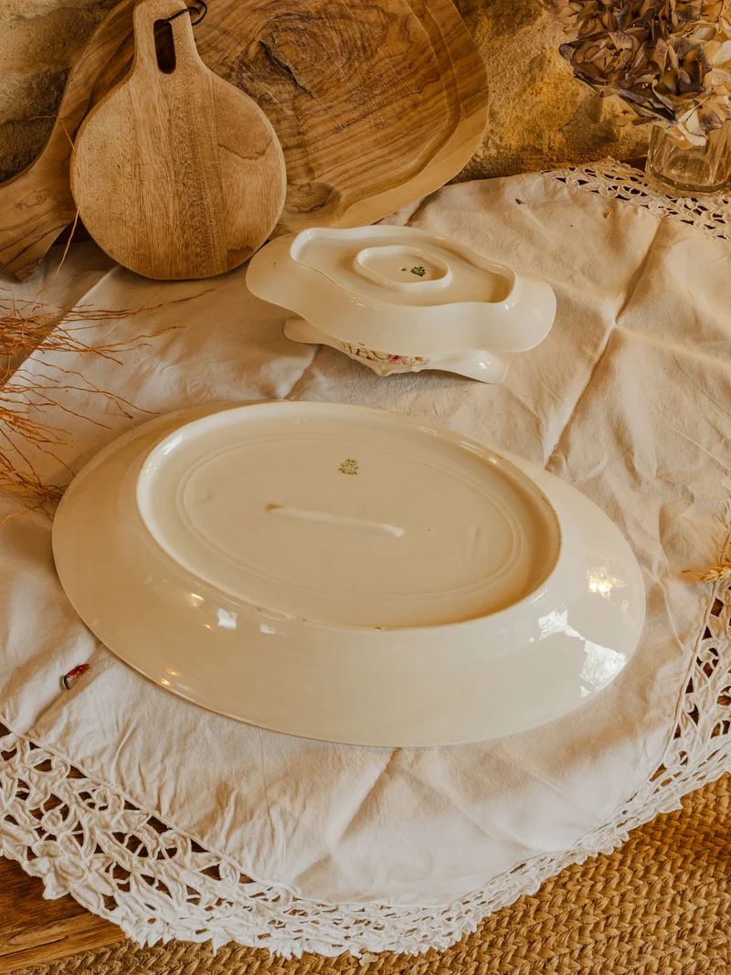 Nestor, le lot de 2 plats de service en porcelaine N°499