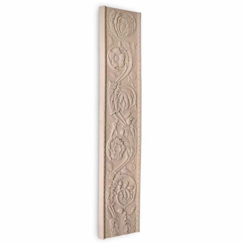 Casa Padrino Luxus Barock Wandrelief Sandfarben 179 cm - Barock Wanddeko