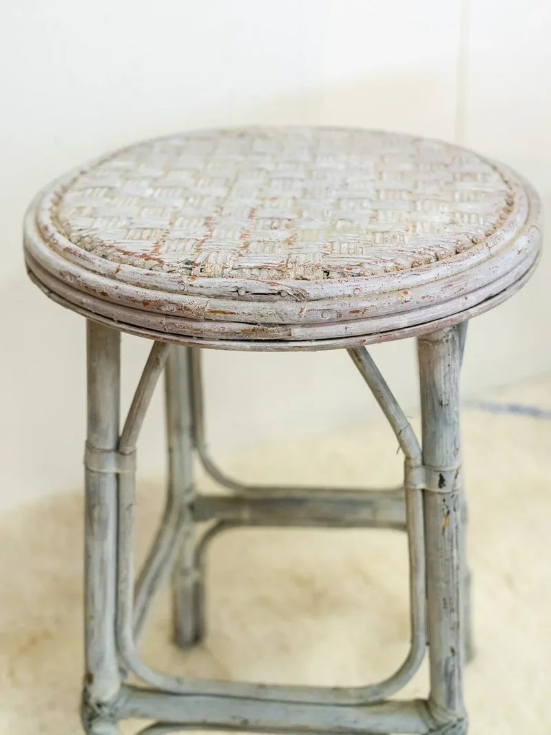 Regis, la paire de tabourets en rotin N°788
