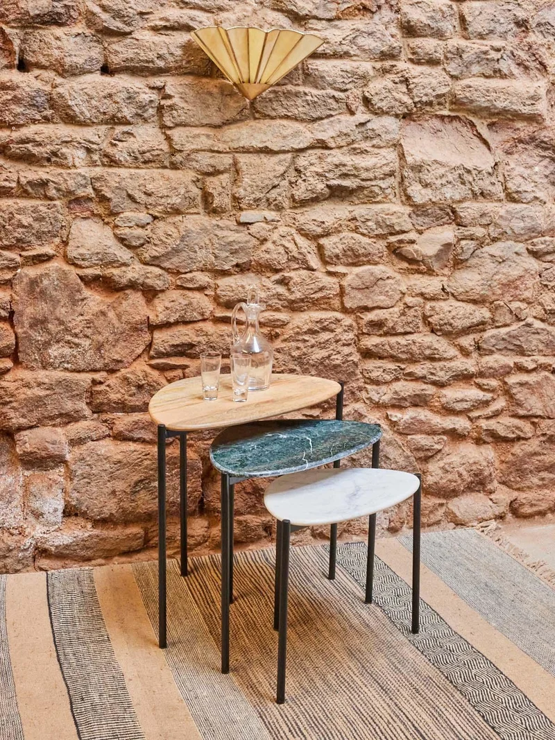 Barbara, les tables gigognes en marbre N°113