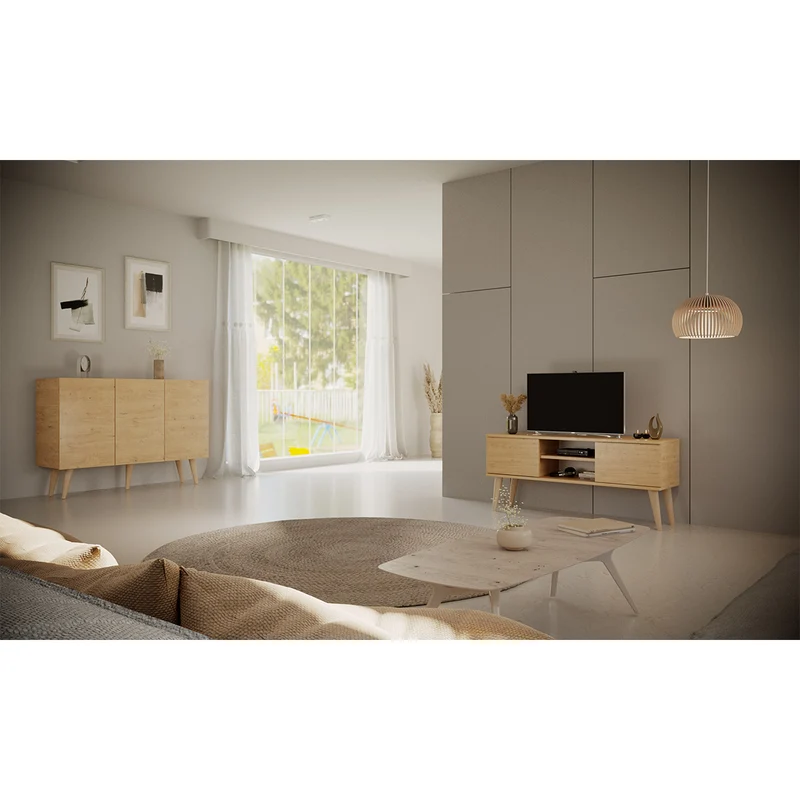 Meuble TV 120 cm Toronto - Bois