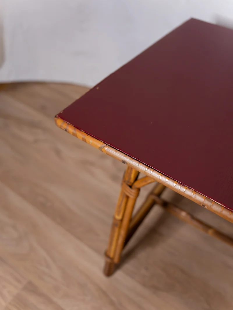 Léonie, la table basse en rotin N°407