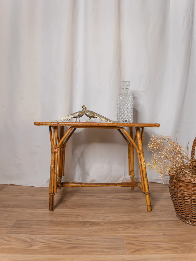Léonie, la table basse en rotin N°407