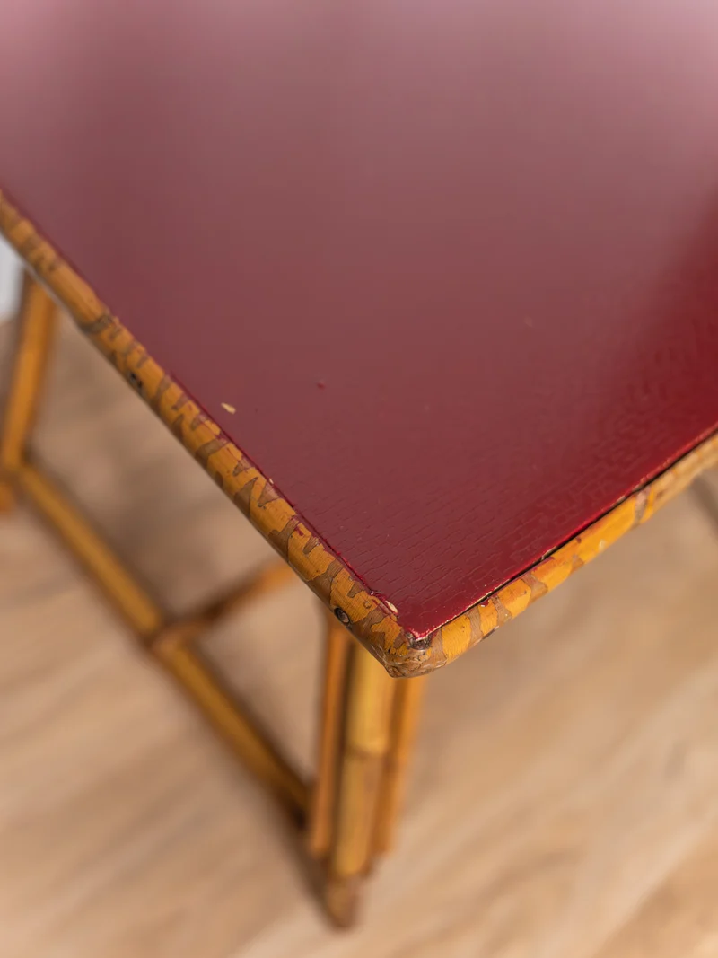 Léonie, la table basse en rotin N°407