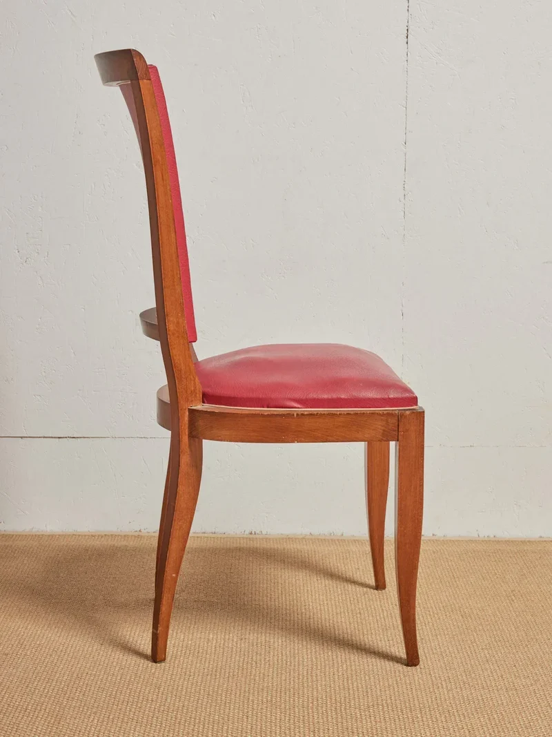 Alma, le lot de 6 chaises en skaï N°1080