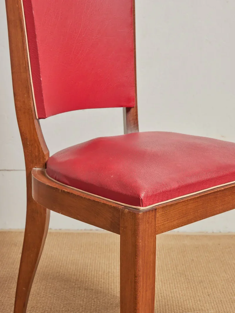 Alma, le lot de 6 chaises en skaï N°1080